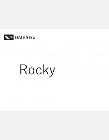 daihatsu rocky 2024-2025 owners manual in english